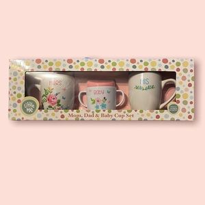 Mom,Dad & Baby Cup Set